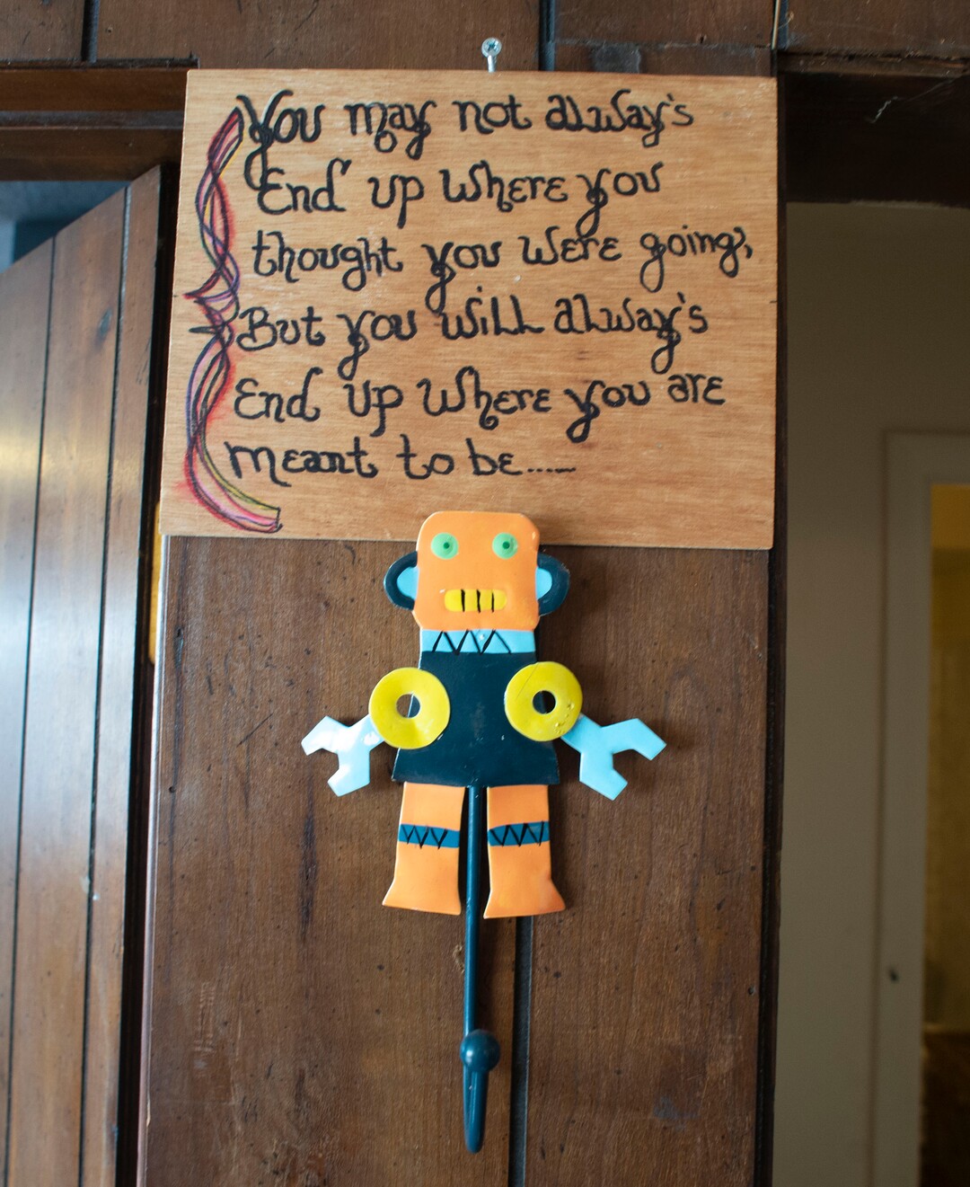 (Rick Egan | The Salt Lake Tribune)   Sign having on the all of Marcella Lovell's apartment at the Georgia apartment complex, Saturday, Feb. 16. 2019