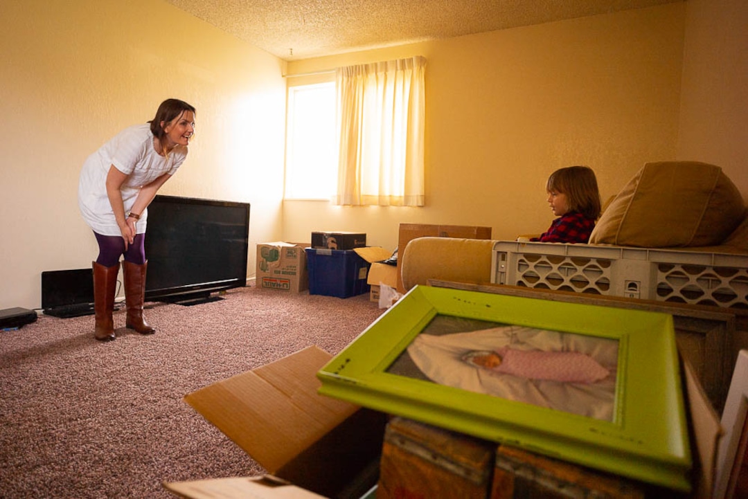 (Trent Nelson  |  The Salt Lake Tribune)  Michelle Densley and her son Edison at her apartment in Salt Lake County on Monday April 8, 2019.