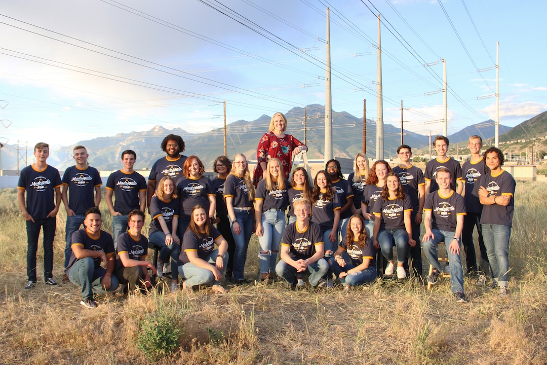 (Photo courtesy of Leah Tarrant) Leah Tarrant, choral director at Taylorsville High School, with her 2019 Madrigals, a chamber ensemble.