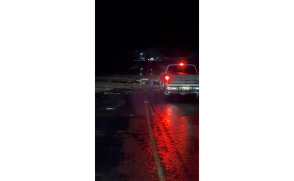 (Cindy Gooch) Pine Valley Road flooding the evening of Oct. 10.
