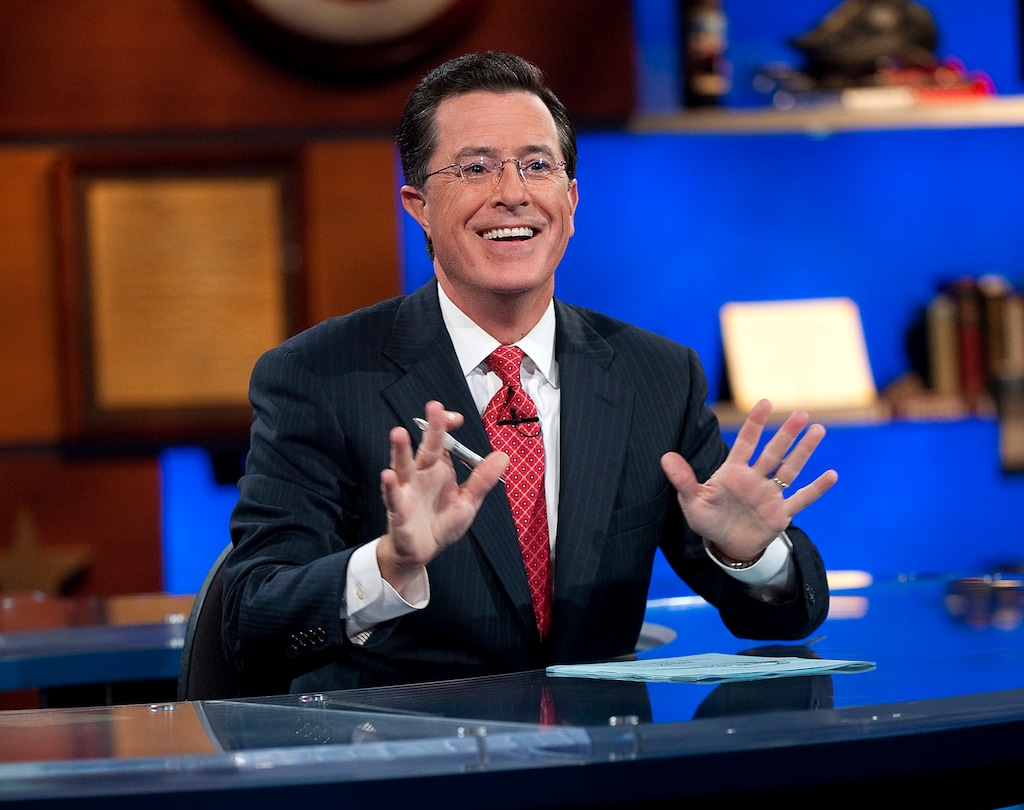 (Comedy Central | AP) This 2010 publicity photo released by Comedy Central shows host Stephen Colbert appears on "The Colbert Report," in New York.