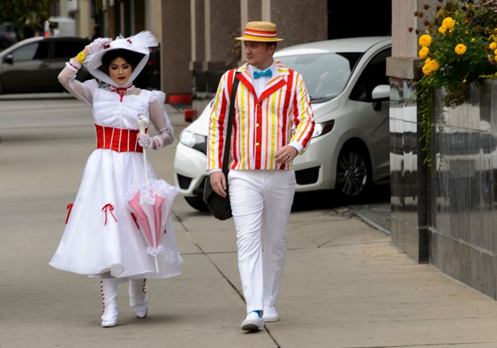 (Steve Griffin  |  The Salt Lake Tribune)  People make their way to the 2017 Salt Lake Comic Con at the Salt Palace Convention Center Friday September 22, 2017.