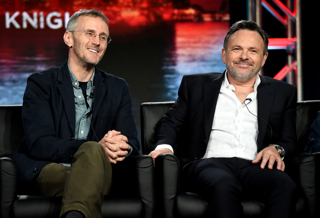 (Photo courtesy Frank Micelotta/Fox/PictureGroup) “Gotham” executive producer John Stephens and executive producer/director Danny Cannon take questions from members of the Television Critics Association.