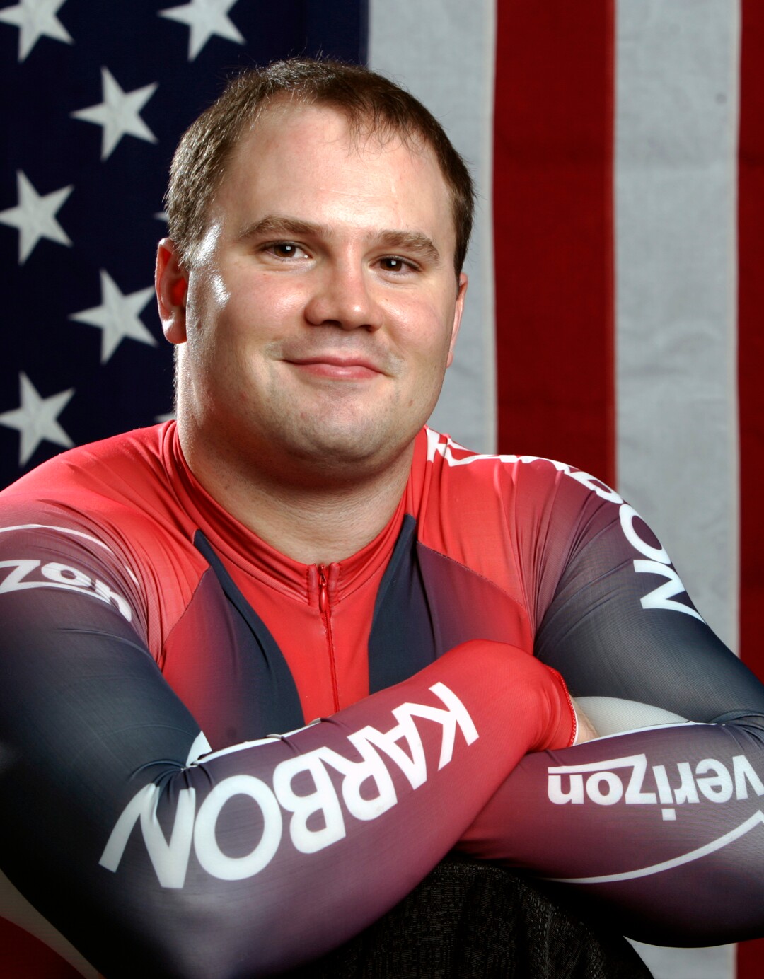 US Olympic bobsled athlete Steve Holcomb is shown  in this Oct. 9, 2005 photo in Colorado Springs, Colo. (AP Photo/Ed Andrieski)  