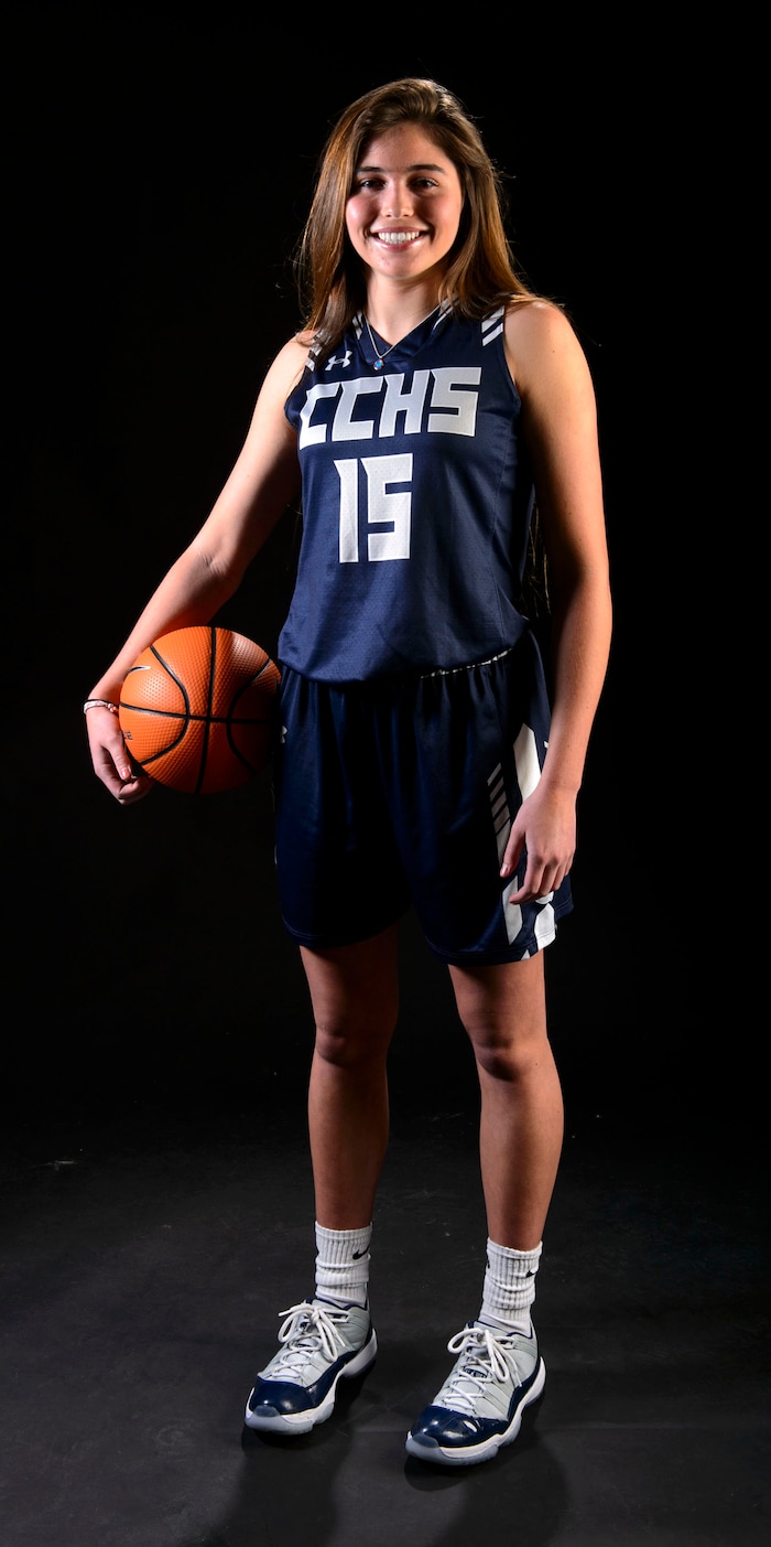 (Steve Griffin  |  The Salt Lake Tribune)  Prep basketball Kemery Martin, Corner Canyon, in the Salt Lake Tribune studio in Salt Lake City Tuesday April 10, 2018.