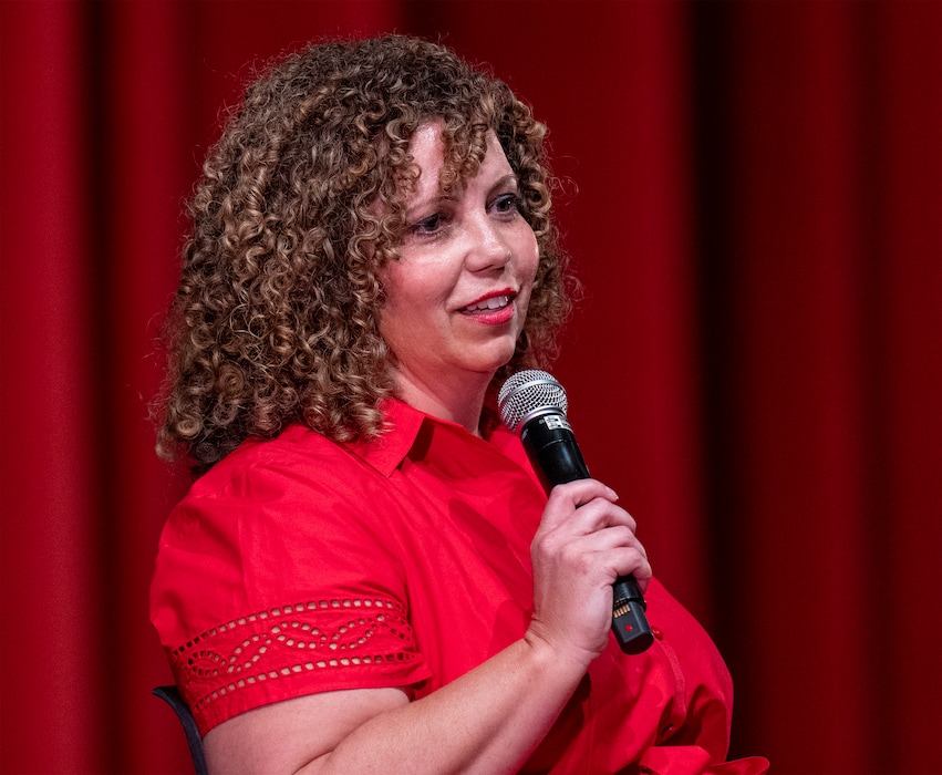 (Rick Egan | The Salt Lake Tribune) Celeste Maloy answers a question during the GOP 2nd Congressional District debate, at Woods Cross High School, on Tuesday, June 20, 2023. After four founds of voting at a June 23 special Republican convention, Maloy wont the GOP nomination for the fall special election.