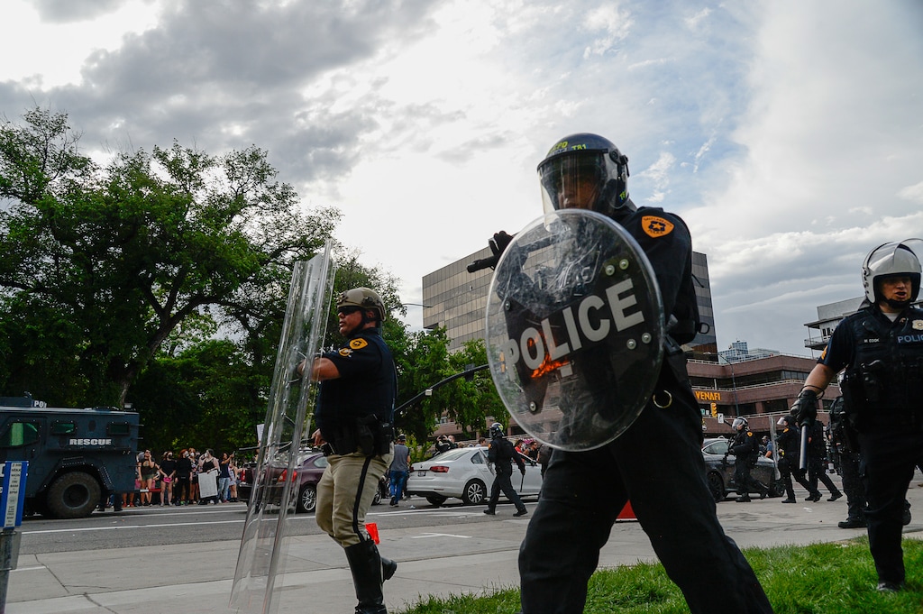 (Francisco Kjolseth  | Tribune file photo) Hundreds become aggressive in downtown Salt Lake City on Saturday, May 30, 2020, to protest the death of George Floyd.