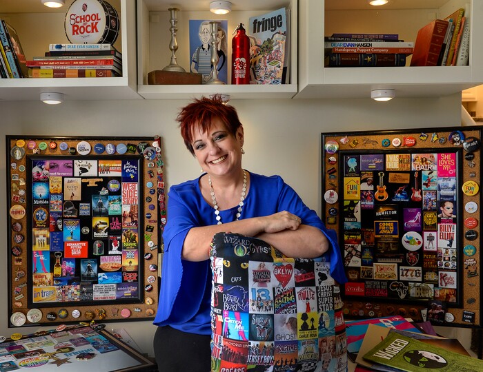 (Leah Hogsten  |  The Salt Lake Tribune) In 1993, Megan Gutierrez fell in love with the theater after her parents took her to "Les Misérables." Since then, Gutierrez has seen countless shows, collected memorabilia from them all and now leads Utah Theater Lovers and Theater Lovers Travel, which takes theater lovers like herself across the U.S. and abroad to see performances.