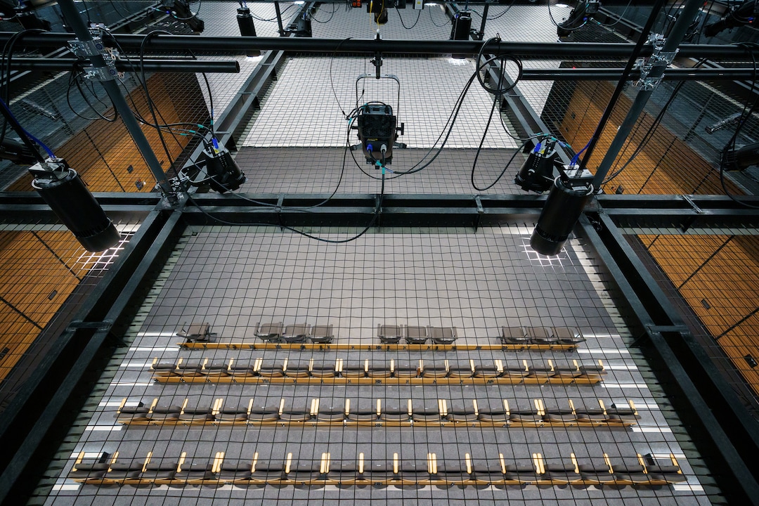 (Trent Nelson  |  The Salt Lake Tribune) The view looking down into the Studio 5400 Theater at the new Mid-Valley Performing Arts Center in Taylorsville on Friday, May 21, 2021.