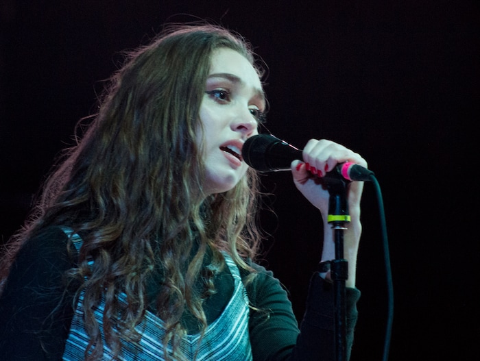 (Rick Egan | The Salt Lake Tribune) Chapell Roan performs in the Venue, in Salt Lake City, Tuesday, March 20, 2018.