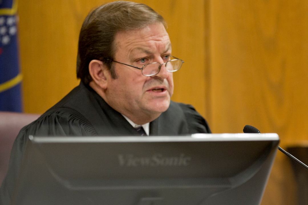 Judge James Brady speaks during Tyerell Przybycien's sentencing in the 4th District Court on Friday, Dec. 7, 2018, in Provo.