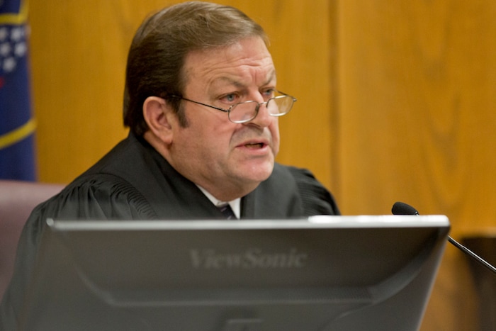 Judge James Brady speaks during Tyerell Przybycien's sentencing in the 4th District Court on Friday, Dec. 7, 2018, in Provo.