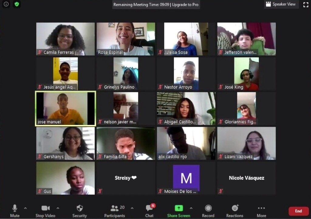 (Screenshot courtesy of The Church of Jesus Christ of Latter-day Saints)
Latter-day Saint youths and their counselors are interviewed by Church Newsroom and Church News via Zoom video conference on Friday, June 26, 2020. Over 3,000 youths from more than 27 Caribbean countries and territories participated in the first-ever online For the Strength of Youth conference held on June 22-26, 2020.