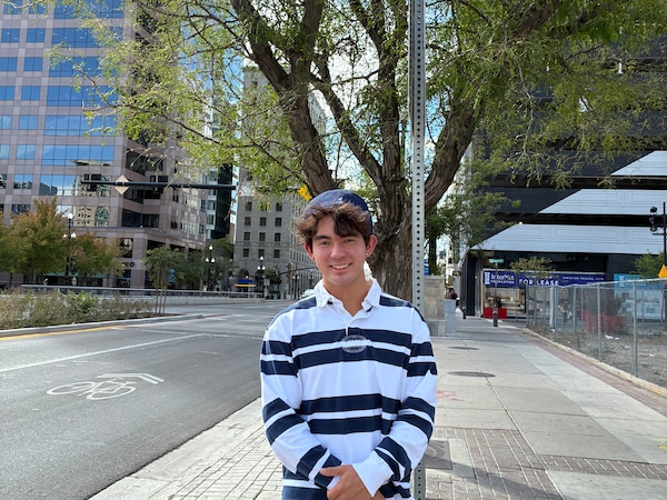 (Photo courtesy Mikilani Yamada) Author Sean Yamada at what remains of Plum Alley, Salt Lake City.