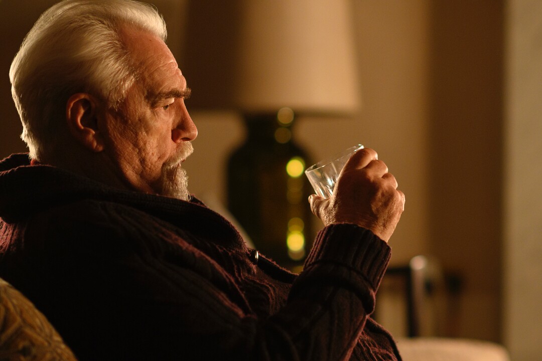 This image released by HBO shows Brian Cox as Logan Roy in a scene from "Succession."  (HBO via AP)