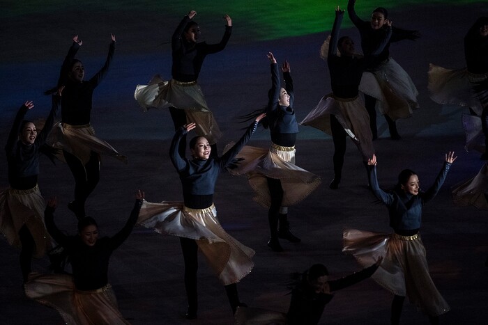 (Chris Detrick | The Salt Lake Tribune) The PyeongChang 2018 Olympic Winter Games Closing Ceremony at Olympic Stadium Sunday, Feb. 25, 2018.