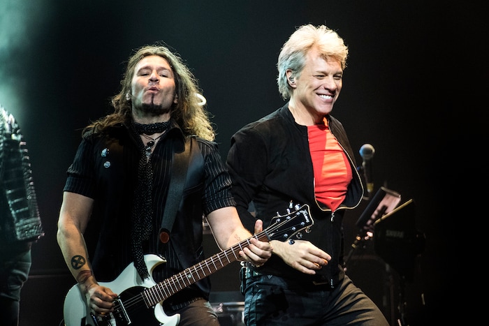 (Chris Detrick | The Salt Lake Tribune) Jon Bon Jovi performs during the 'This House Is Not for Sale' Tour at Vivint Smart Home Arena Friday, March 16, 2018.