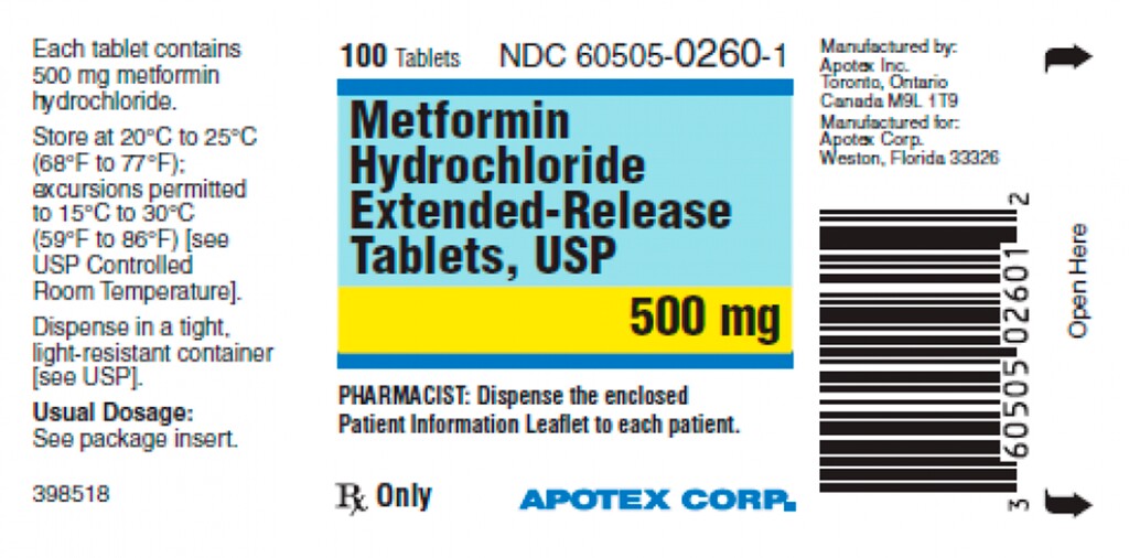 (FDA via AP)

This image made available by the U.S. Food and Drug Administration on May 28, 2020, shows a label for the drug metformin.