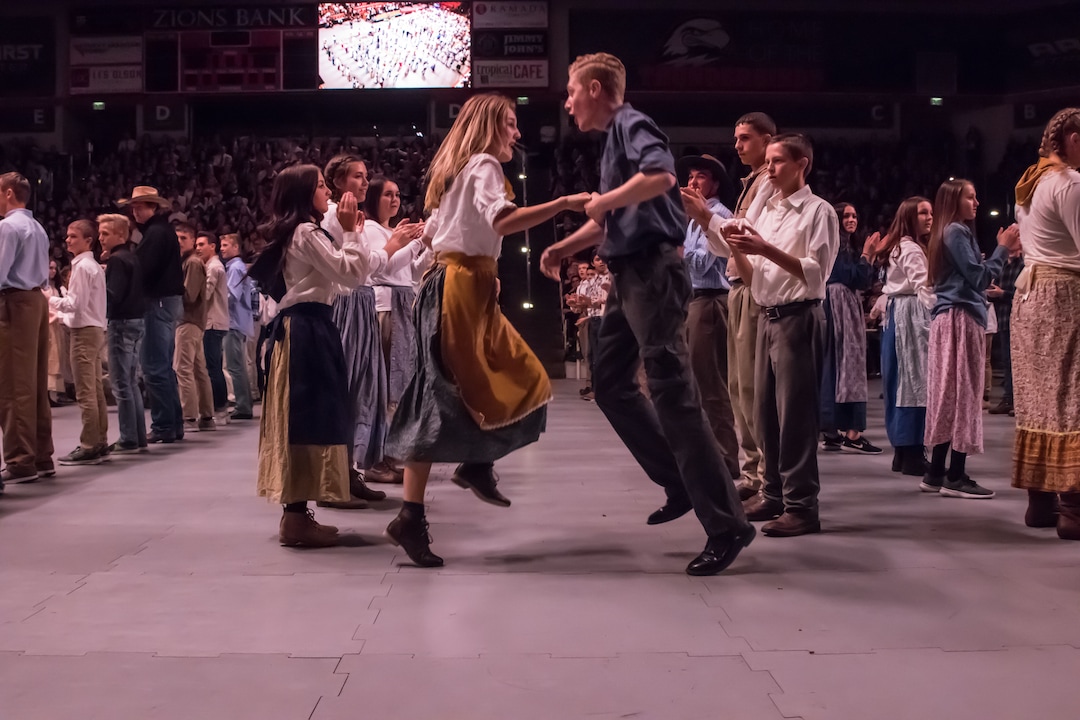 (Courtesy of the LDS Church) More than 3,000 Latter-day Saint youth performed a history and culture of the settling of Cedar City, Utah, during a cultural celebration December 9, 2017. “A Light on a Hill, Iron in Our Will,” was the theme of the program and preceded the dedication of the Cedar City Utah Temple.