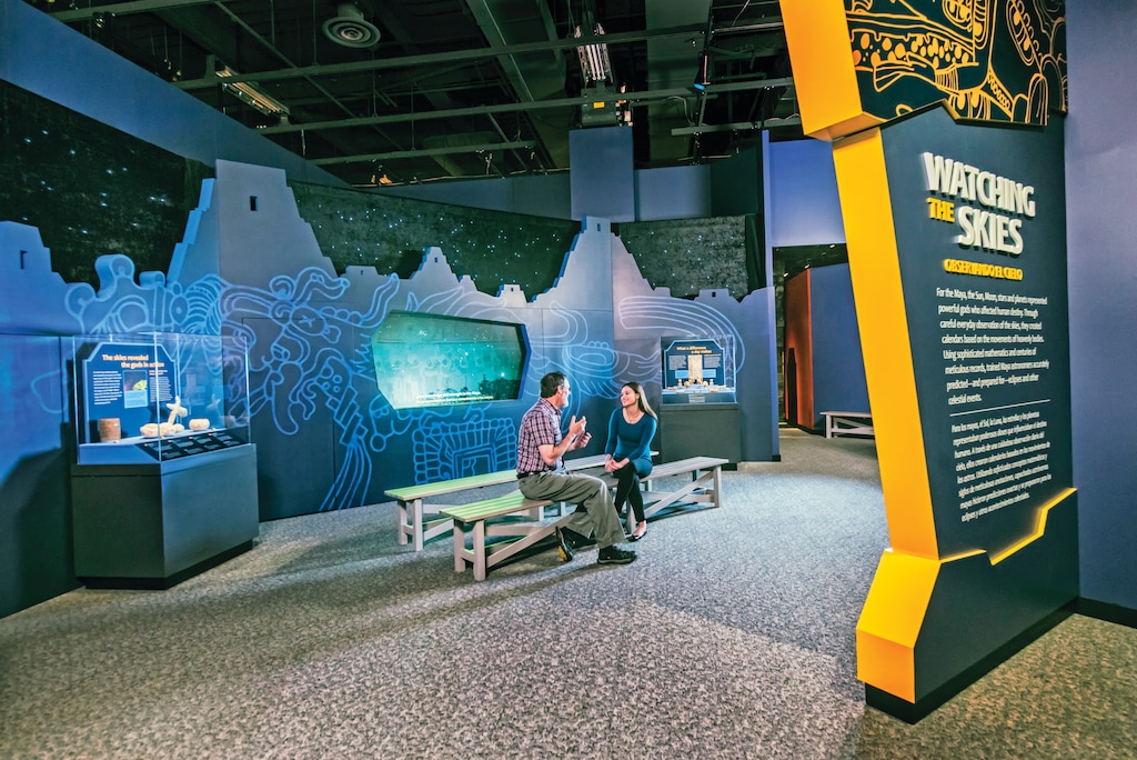 (Photo courtesy of the Natural History Museum of Utah) Visitors to the exhibit "Maya: Hidden Worlds Revealed" can discover why the Maya charted the 365-day solar cycle and predicted solar and lunar eclipses.