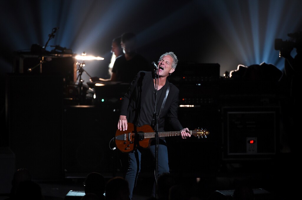 (Evan Agostini | Invision | The Associated Press) Honoree Lindsey Buckingham of Fleetwood Mac performs onstage at the 2018 MusiCares Person of the Year tribute honoring Fleetwood Mac at Radio City Music Hall on Friday, Jan. 26, 2018, in New York.