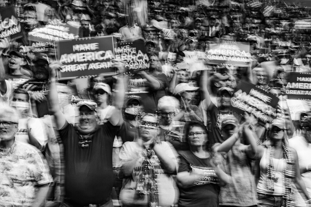 (Christopher Lee/The New York Times)
Supporters at President Donald Trump's campaign rally in Tulsa, Okla., June 20, 2020. Trump has, with his words and actions — notably his refusal to wear a mask — encouraged and empowered America’s anti-rational streak, Paul Krugman writes.