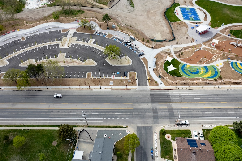 (Rick Egan | The Salt Lake Tribune) Glendale Regional Park and the intersection of Concord Street and 1700 South on Thursday, April 16, 2026.
