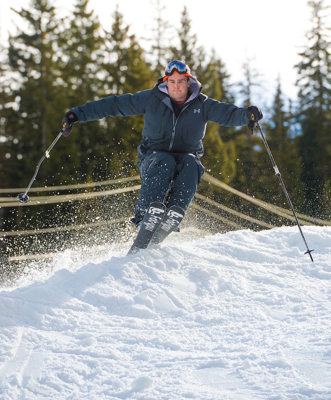 (Francisco Kjolseth  |  The Salt Lake Tribune)  With recent snowfall combined with extensive snowmaking, Brighton Resort opens for the season on Tuesday, Nov. 21, 2017.  Offering a base averaging between 10-20 inches on 3 runs serviced by 2 lifts, “Top to Bottom” skiing and snowboarding begins for snow enthusiasts ready for the season.