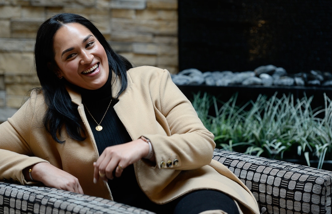 (Francisco Kjolseth | The Salt Lake Tribune)  Veronica Pome’e, the first Polynesian woman to be featured in Sports Illustrated's swimsuit edition, visits Utah to speak at the sixth annual National Pacific Island Violence Prevention Conference held in Salt Lake City April 11-13, 2019.