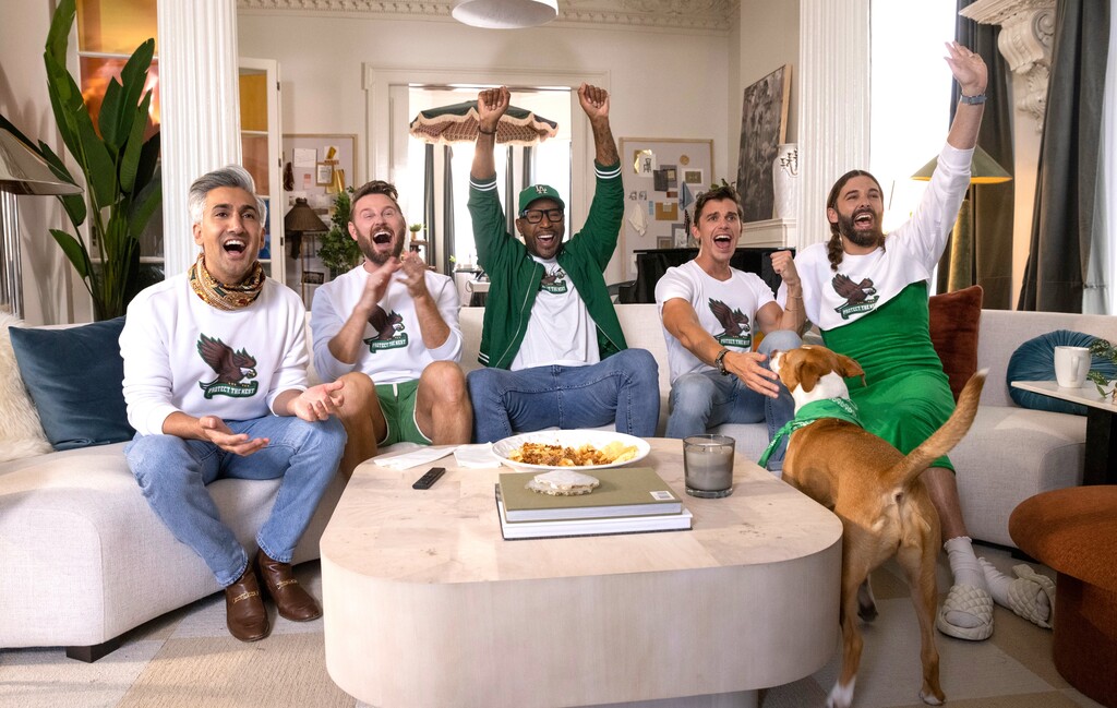 (Iiana Panich-Linsman | Netflix) Tan France, Bobby Berk, Karamo Brown, Antoni Porowski and Jonathan Van Ness in "Queer Eye."