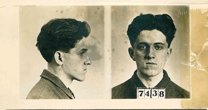 (photo courtesy National Archives at Atlanta) Ammon Hennacy was incarcerated at the federal prison in Atlanta, Ga., in 1917 after refusing to register for the draft during WWI when he was 24. He had been a member of the Young Men's Anti-Militarist League in Columbus, Ohio, and had actively spoken out against the war.