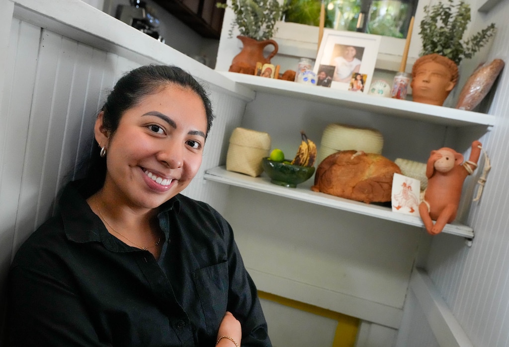 (Francisco Kjolseth | The Salt Lake Tribune) Diana Martinez celebrates Day of the Dead by setting up an ofrenda at her home in Salt Lake City on Friday, Oct. 21, 2022, dedicated to her sister Florecita, who died by suicide in 2018.