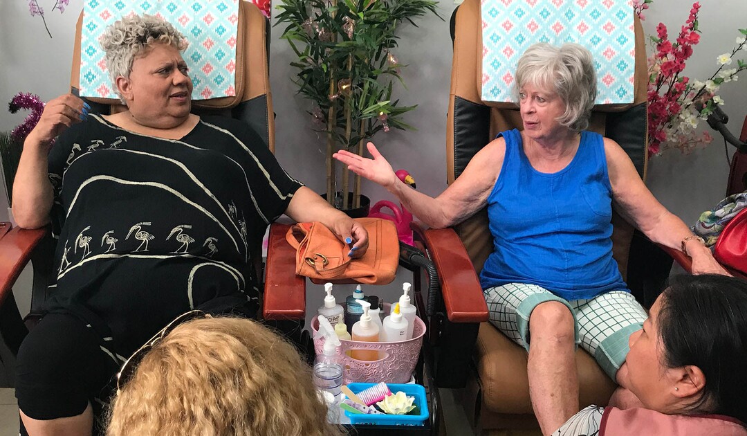 (Arianna Cancian  |  courtesy of Sundance Institute) Jayne Eastwood, right, plays Lady, and Jackie Richardson plays her best friend, Rosie, in "Hey Lady!," directed by Sarah Polley, Adriana Maggs, and Will Bowes, an official selection of the Indie Episodic program at the 2020 Sundance Film Festival.