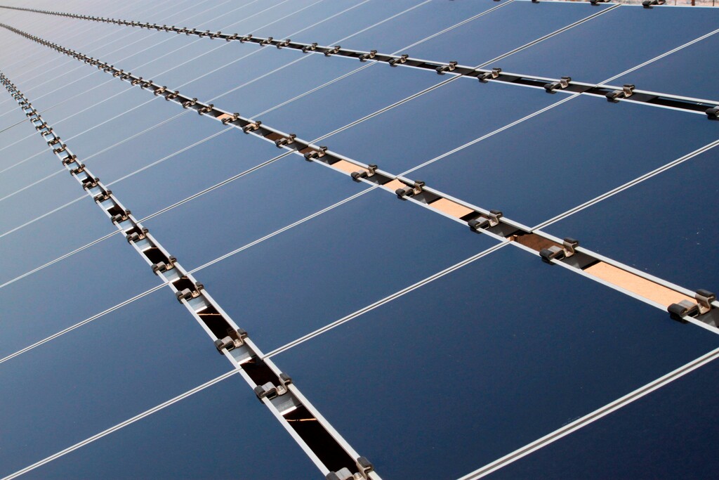 (Susan Montoya Bryan | AP) Some of the 30,000 solar panels that make up the Public Service Company of New Mexico’s 2-megawatt photovoltaic array in Albuquerque. A Utah program has offered a tax break for certain energy projects, including solar farms, for 10 years, but no company has ever collected on it.