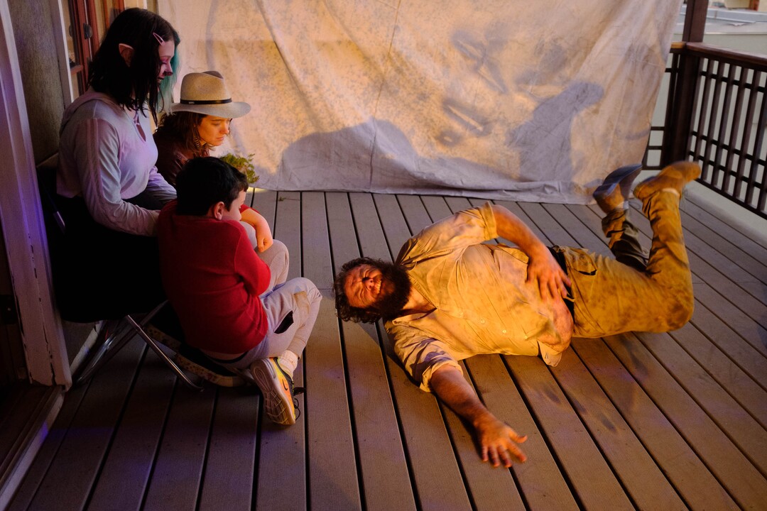(Trent Nelson  |  The Salt Lake Tribune) Rick Curtiss in "Thank You Theobromine," an interactive production that takes place inside a Salt Lake City chocolate factory on Sunday Nov. 17, 2019. For the 90-minute show — Produced by SONDERImmersive — the audience moves in and out of different rooms learning about the life and creative mind of a chocolatier through dance and theater. (The audience gets chocolate, too.)