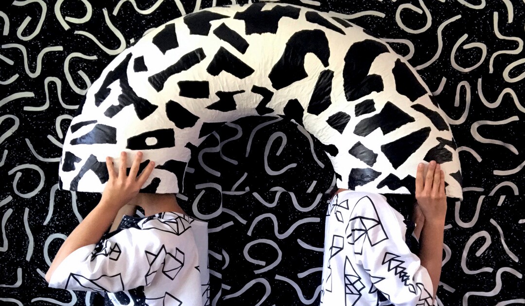 (Courtesy Las Hermanas Iglesias)

Black-and-white objects are part of "HERE, HERE," an interactive exhibit by Las Hermanas Iglesias, a collaboration of sisters Lisa and Janelle Iglesias. The exhibit will open Aug. 26 in the new ACME Lab at the Utah Museum of Fine Arts.