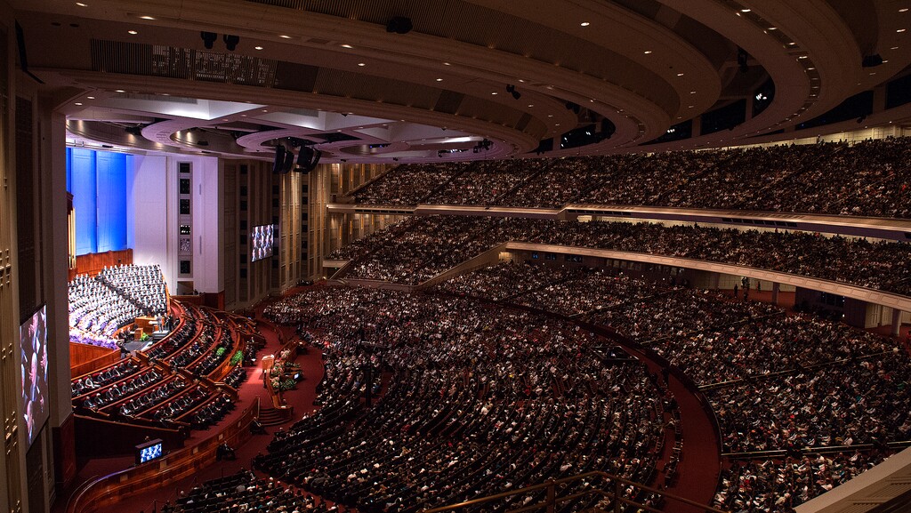 (Leah Hogsten  |  The Salt Lake Tribune) The Saturday morning session of The Church of Jesus Christ of Latter-day Saints  187th Semiannual General Conference, September 28, 2017 in Salt Lake City. 