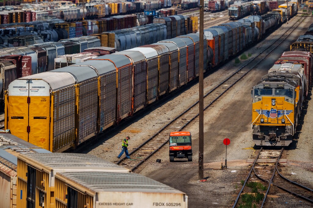 (Trent Nelson  |  The Salt Lake Tribune) The Ogden Railroad Yard on Tuesday, Aug. 23, 2022. The Utah-based Cold Case Coalition unveiled a nationwide database during a Tuesday news conference that could help law enforcement solve railroad-related cold cases.