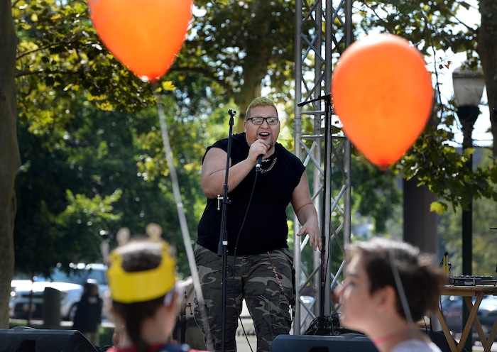 (Scott Sommerdorf   |  The Salt Lake Tribune)   
"Toda" performs at the fifth annual Provo Pride Festival, Saturday, September 16, 2017.