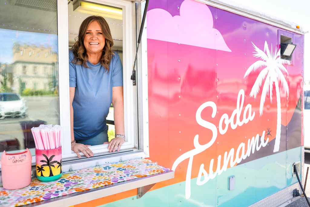 (Pat Sutphin | Special to The Tribune) Michelle Skidmore, owner of Soda Tsunami, poses for a portrait on Wednesday, July 15, 2026, at her soda trailer in Idaho Falls, Idaho. According to Skidmore, a Swig plans to open down the street from her truck, which could put her business in jeopardy. "I'm really concerned," she said. "I think Swig is the bees knees, but having them come in here is very intimidating."