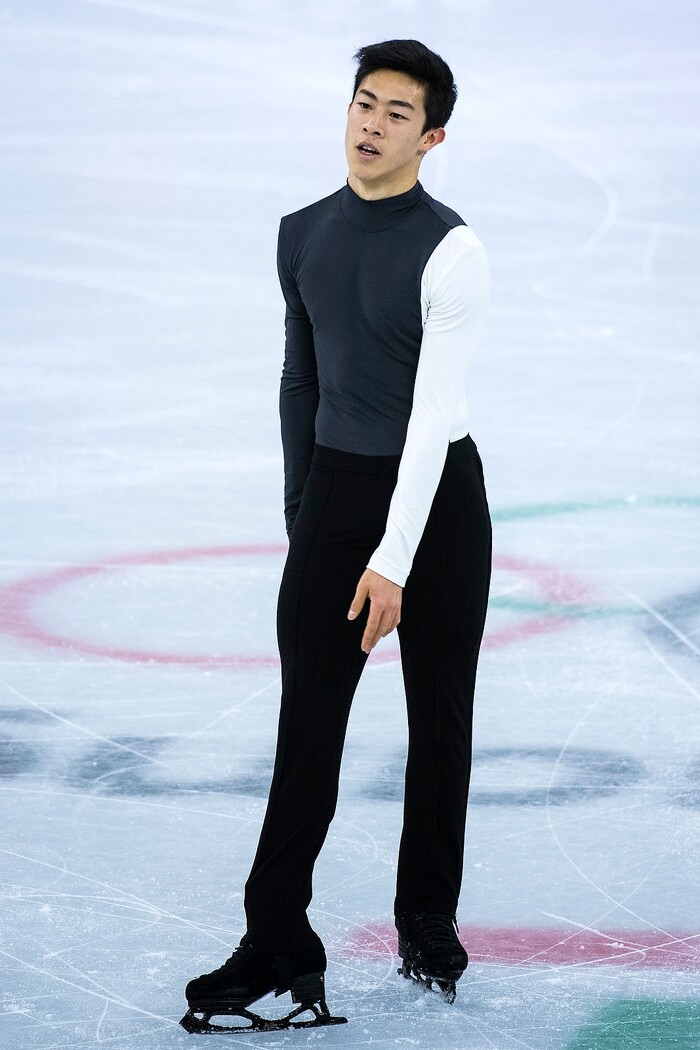 (Chris Detrick  |  The Salt Lake Tribune)  Salt Lake City's Nathan Chen after competing in the Men Single Skating Short Program at Gangneung Ice Arena during the Pyeongchang 2018 Winter Olympics Friday, Feb. 16, 2018. Chen finished with a score of 82.27.
