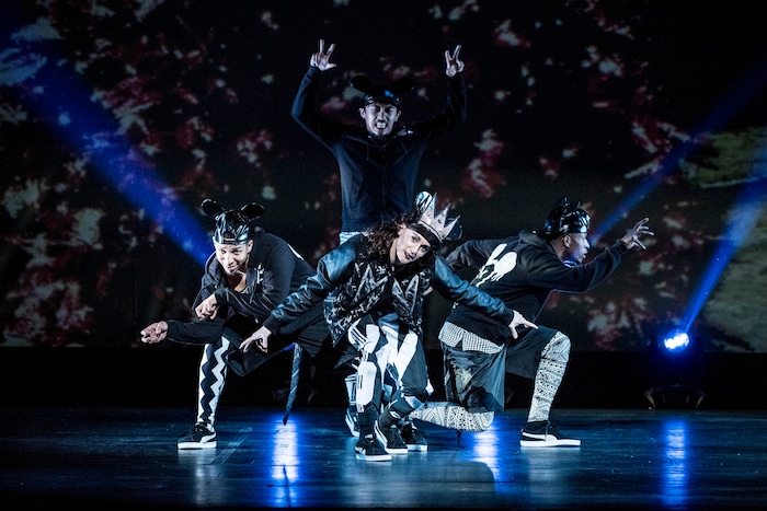 (Photo courtesy of Tim Norris) The Hip Hop Nutcracker, shown being performed at Dolby Theatre in Los Angeles on Nov, 17, 2017, combines Tchaikovsky’s music and Hoffmann’s story with a breakdancing “B-boy Dream Team,” a DJ, an electric violinist, and an opening set from rapper Kurtis Blow. The show takes place at Eccles Theater in Salt Lake City on Nov. 21, 2019.