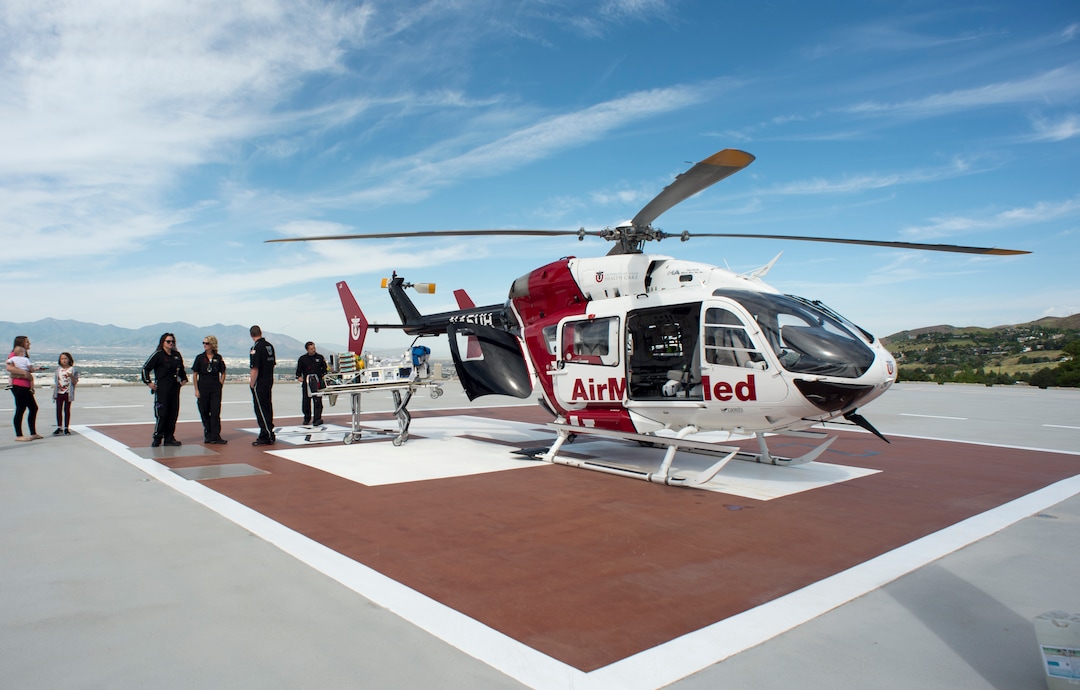 (Rick Egan  |  The Salt Lake Tribune)       A celebration to mark 40 years of live saving care provided by the U of U AirMed crew. Come learn more about AirMed’s history, crew and patients. The University of Utah serves the single biggest geographic area of any academic medical center in the United States.   We will conduct in-flight media tours with our flight paramedics, please plan on 10-15 minutes for the tour.CONTACT: Suzanne Winchester, office 801.581.3102 | cell 801.201.1190INFO: The program will include remarks by:Dan Lundergan, University of Utah Hospital COOEric Swanson, MD, AirMed Medical DirectorBrent Speirs, 35-year Flight ParamedicCali Hinckley, AirMed patientThursday, May 31, 2018.