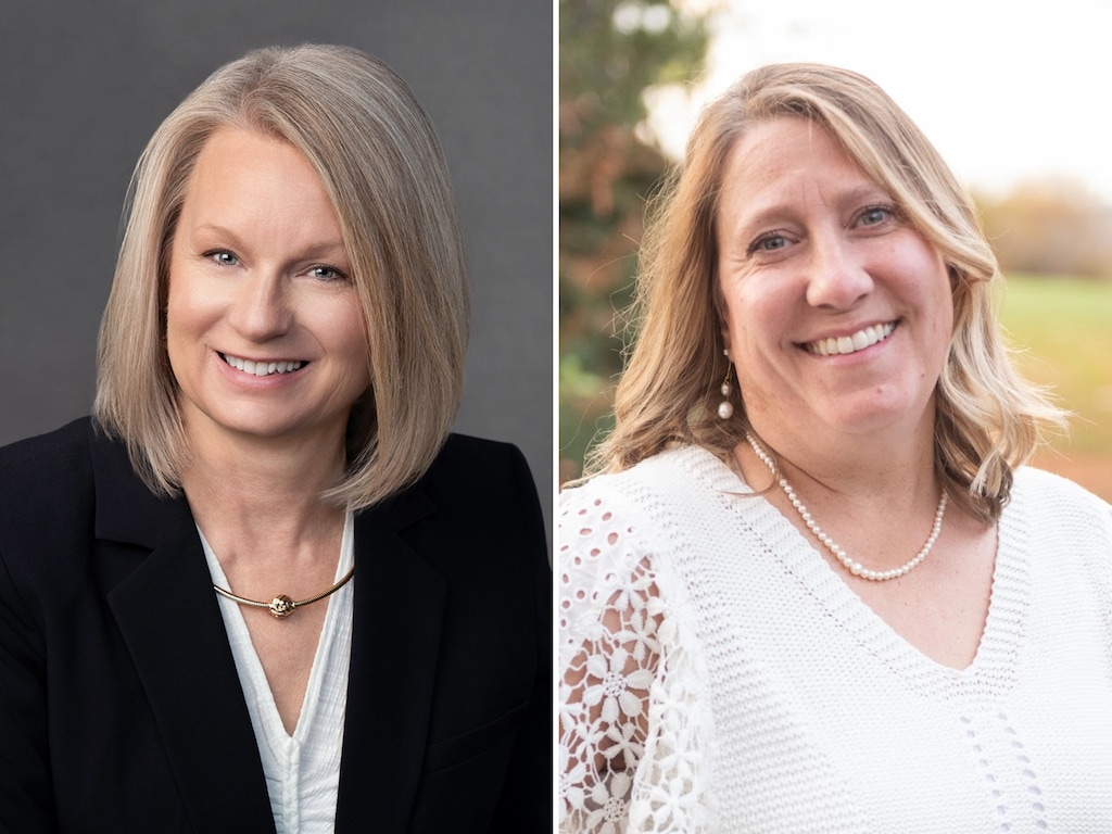 (Utah House of Representatives; Campaign photo) Kristen S. Chevrier, left, and Kristina Robinson, candidates for the 2026 House District 54 election.