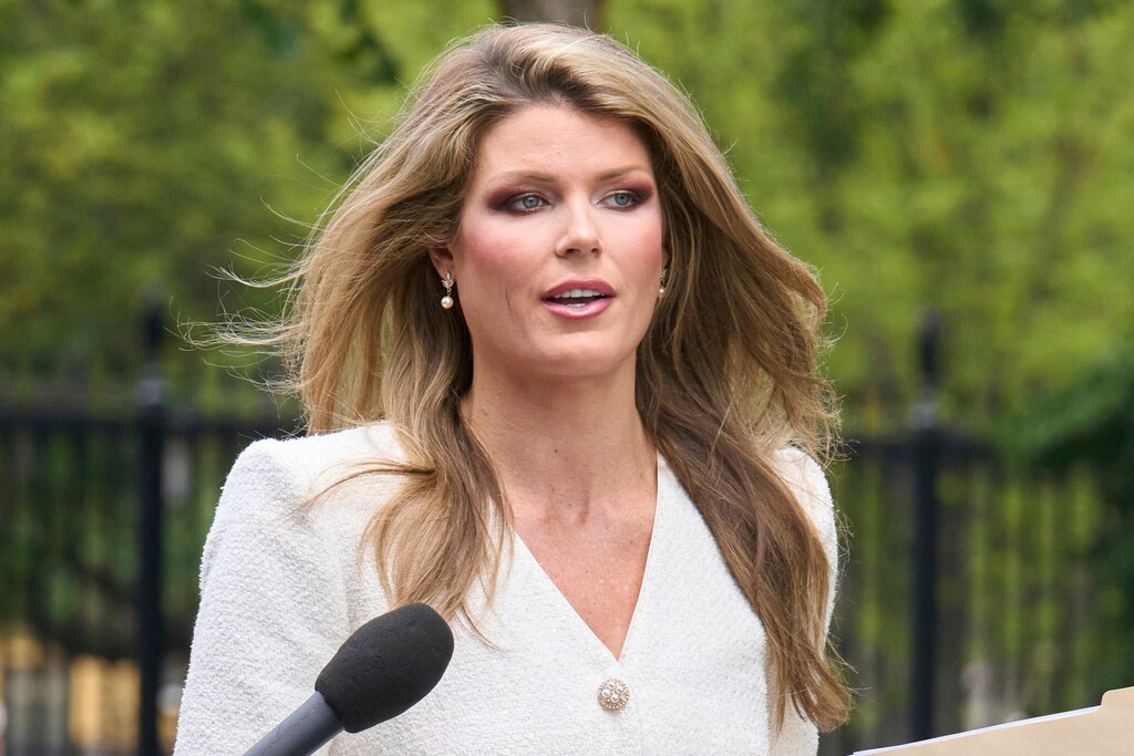 (Jacquelyn Martin | AP) Lindsey Halligan, outside of the White House, Aug. 20, 2025, in Washington.