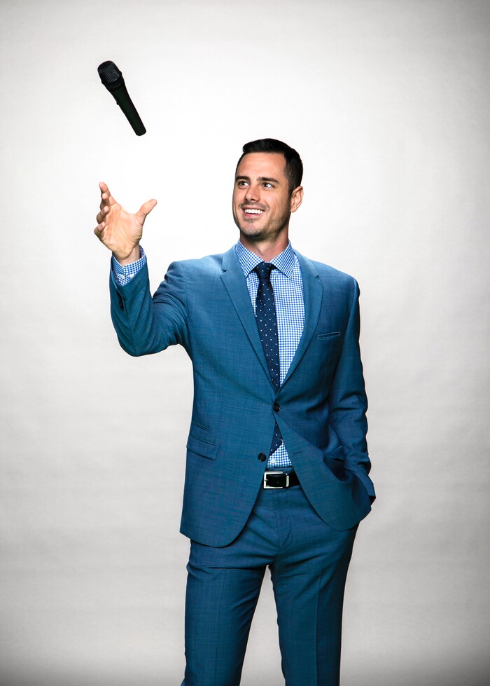 (Photo courtesy of Warner Bros.)  Ben Higgins is one of the hosts of "The Bachelor Live On Stage."