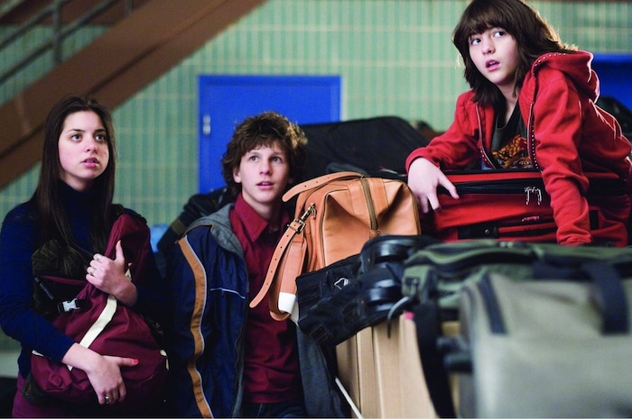 Gia Mantegna, Dyllan Christopher and Quinn Shepherd (from left) play three kids stranded in an airport over the holidays, in director Paul Feig's 2006 comedy "Unaccompanied Minors," filmed in and around Salt Lake City. (Courtesy Warner Bros. Pictures)
