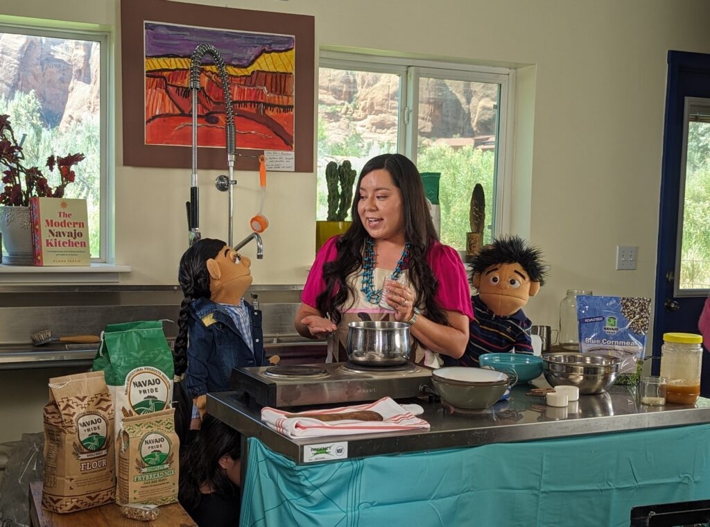 (Andrew Christiansen | The Times-Independent) “Navajo Highways,” a family-friendly puppet TV show teaching Navajo culture and language, shooting the fourth episode in Castle Valley on June 12.