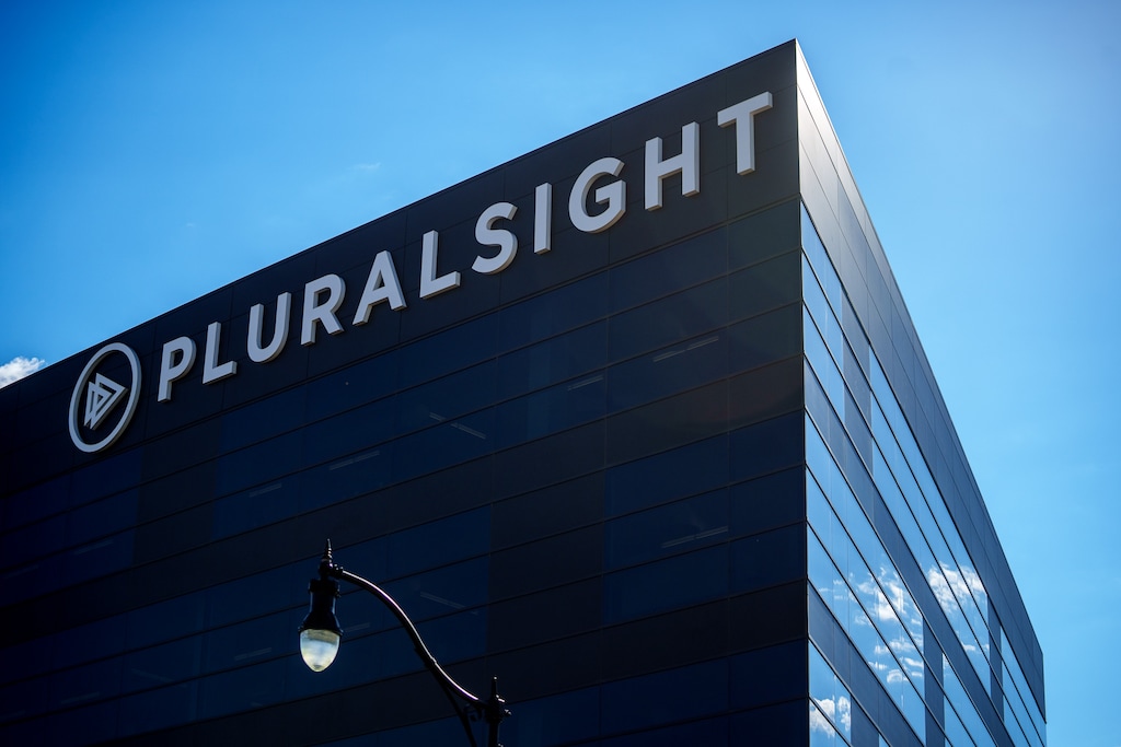 (Trent Nelson  |  The Salt Lake Tribune) Pluralsight's headquarters in Draper on Wednesday, Aug. 24, 2022. The company is establishing a new headquarters in Texas. 