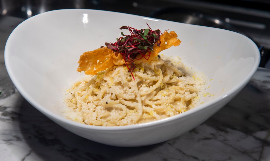 (Rick Egan  |  The Salt Lake Tribune)      Cacio e Pepe Pasta, at OneOEight, a new bistro on the corner of 1300 South and 1700 East in Salt Lake City,Thursday, March 7, 2019.